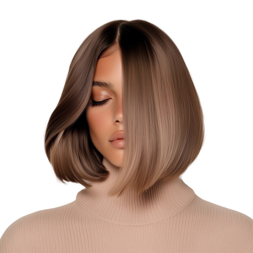 woman with short bob hair cut
