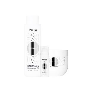 Серия бабасу шампоан маска за коса течни кеистали Papino cosmetics 500 мл